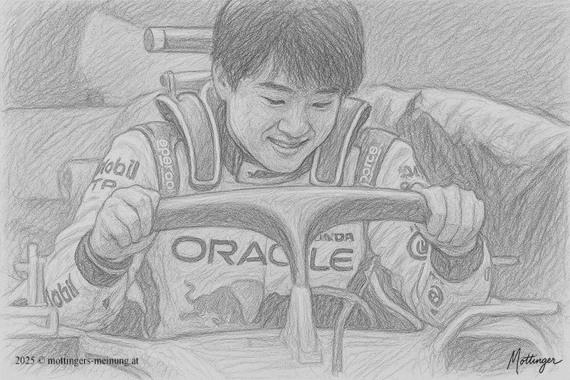 Yuki Tsunoda im Red Bull F1 Racing Team